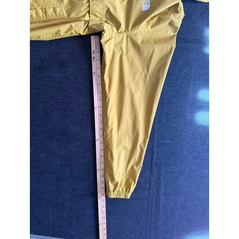 The North Face Yellow Windbreaker Jacket Men's M Half Zip Hooded